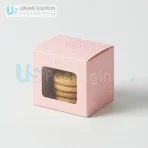 Mini cookie boxes with windows. Ideal for party favors or events.